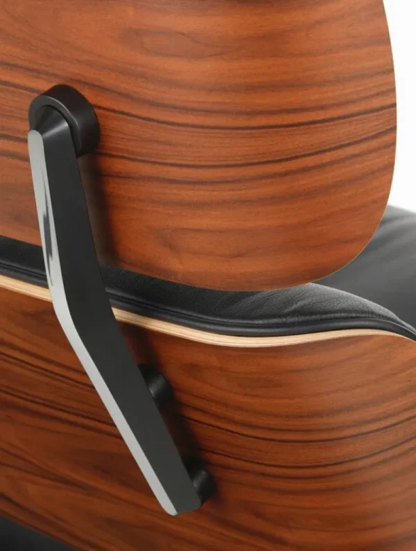 Vitra Eames Lounge Chair & Ottoman, klassisk stl, palisander - svart