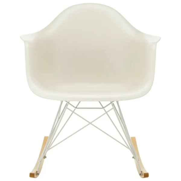 Vitra Eames RAR gungstol, pebble RE - vit - lönn