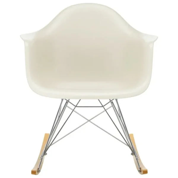 Vitra Eames RAR gungstol, pebble RE - krom - lönn