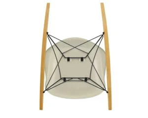 Vitra Eames RAR gungstol, pebble RE - basic dark - lönn