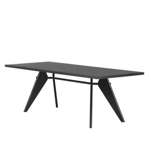 Vitra Em Table 200 x 90 cm, asfalt - svart