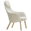 Vitra HAL fåtölj med lös kudde, Dumet 03 beige/grå - ek