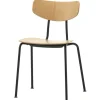 Vitra Moca stol, naturell ek - basic dark