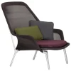 Vitra Slow Chair, brun - aluminium