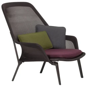 Vitra Slow Chair, brun - choklad