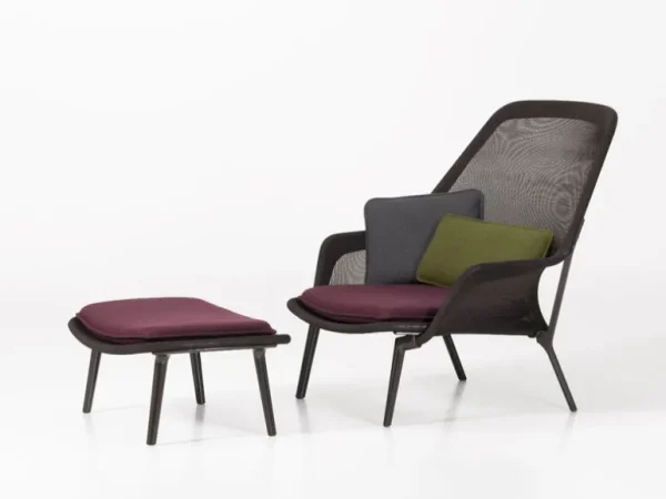 Vitra Slow Chair, brun - choklad