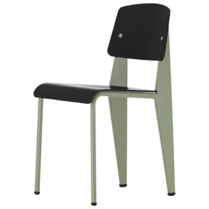 Vitra Standard SP stol, Prouvé Gris Vermeer - djupt svart