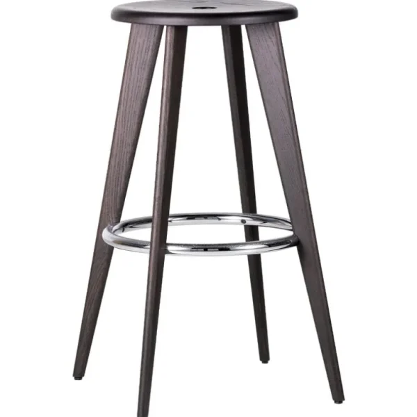 Vitra Tabouret Haut barstol, mörk ek