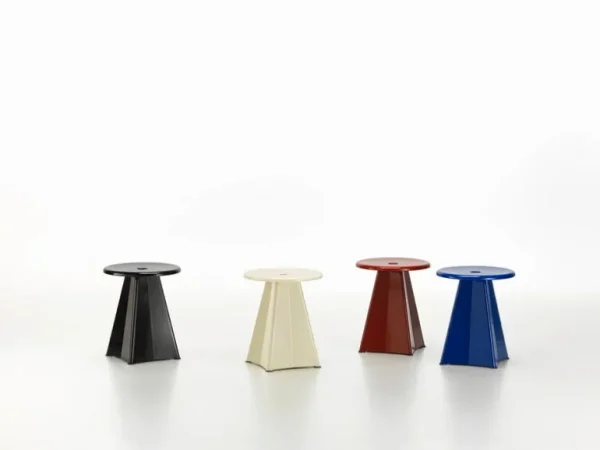 Vitra Tabouret Métallique pall, japansk röd