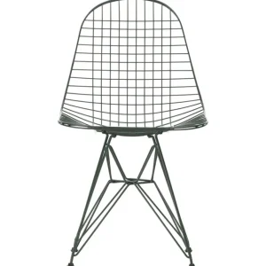 Vitra Wire Chair DKR, dark green