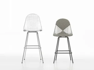 Vitra Wire Stool, hög, krom