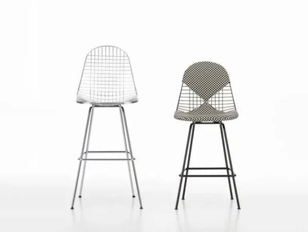 Vitra Wire Stool, hög, krom
