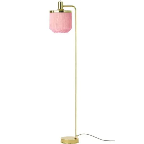 Warm Nordic Fringe golvlampa, pale pink