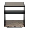 Wendelbo Expose sidobord, litet, brunt glas - Emperador-marmor