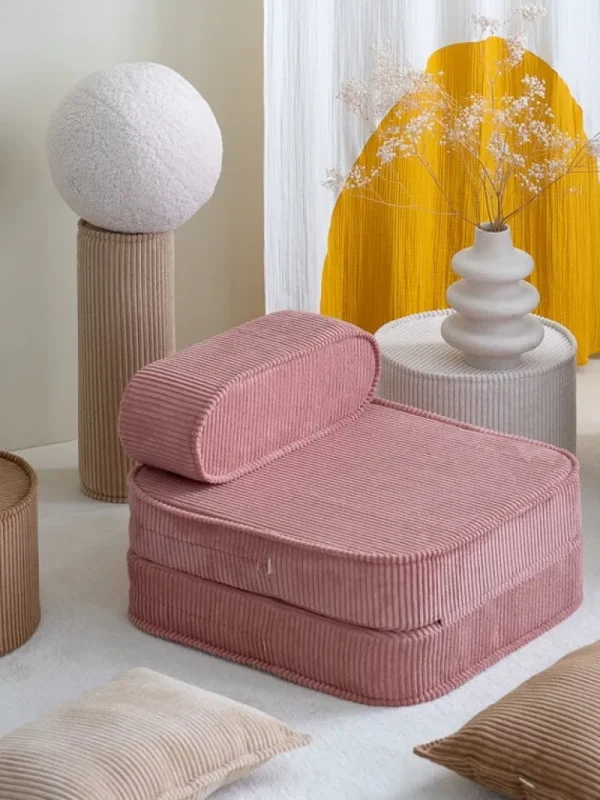 Barn Wigiwama Pouffe set, pink mousse