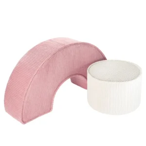 Barn Wigiwama Pouffe set, pink mousse