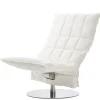 Woodnotes K stol, bred, basplatta med snurrfunktion, vit