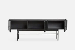 Woud Array lågt sideboard 150 cm, svart