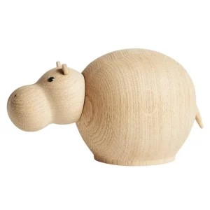 Barn Woud Hibo Hippopotamus figurin, medium