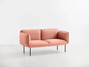 Woud Nakki tvåsitsig soffa, rose pink