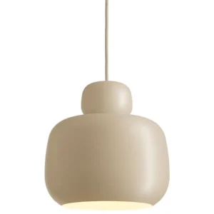 Woud Stone pendellampa, stor, beige