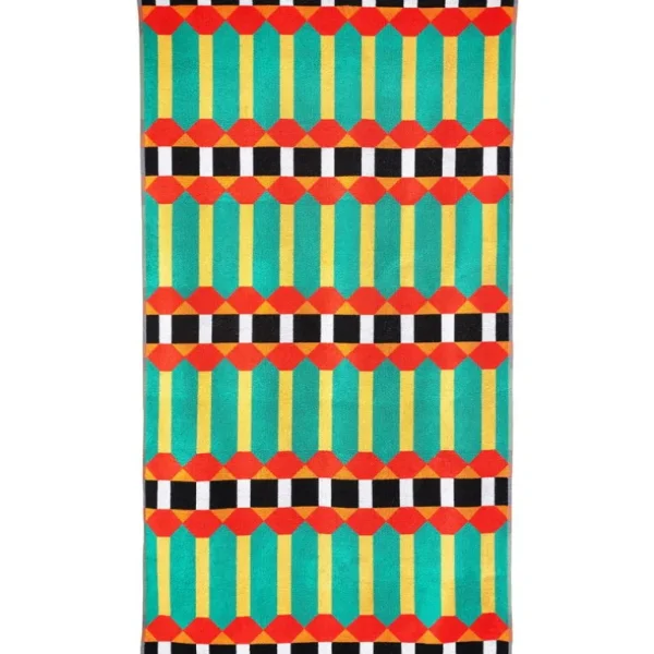 ZigZagZurich Beach 1 XL handduk, 100 x 180 cm,