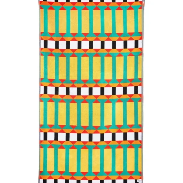 ZigZagZurich Beach 1 XL handduk, 100 x 180 cm,