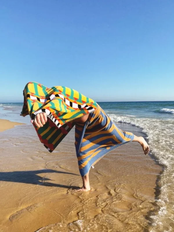 ZigZagZurich Beach 1 XL handduk, 100 x 180 cm,